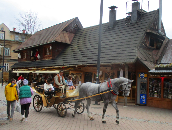 carriage in the center of zakopane