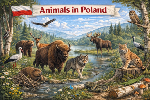 Several animals in Poland