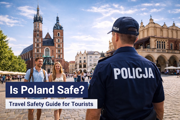 Police in Krakow in the street