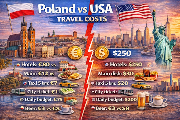 Prices in Poland vs USA
