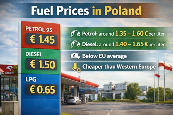 Fuel Prices in Poland in Euro