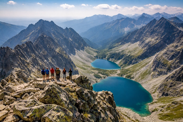 At Rysy Mountain - from the top